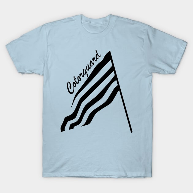 Tilted Colorguard Flag T-Shirt by Barthol Graphics